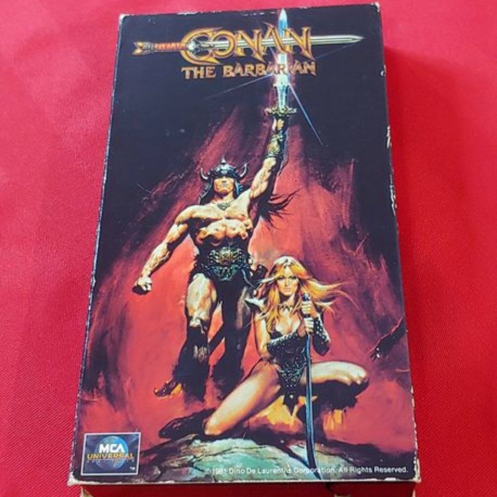 1990 V.H.S. COPY OF THE 1982 FILM, CONAN THE BARBARIAN!!!